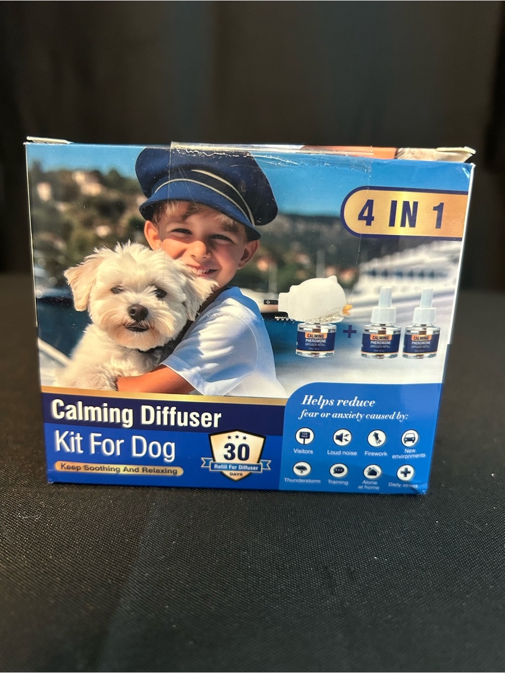 Calming Diffuser Kit for Dog. Diffuser snd 3 refills.